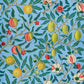 Ceramic Christmas Ornaments inspired by William Morris - Four Fruits Collection (Sky) - Double Sided Print: 1pc, 3pcs, 5pcs, 10pcs