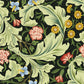 Blackout Window Curtain inspired by William Morris (1 Piece) - Leicester Collection (Green)