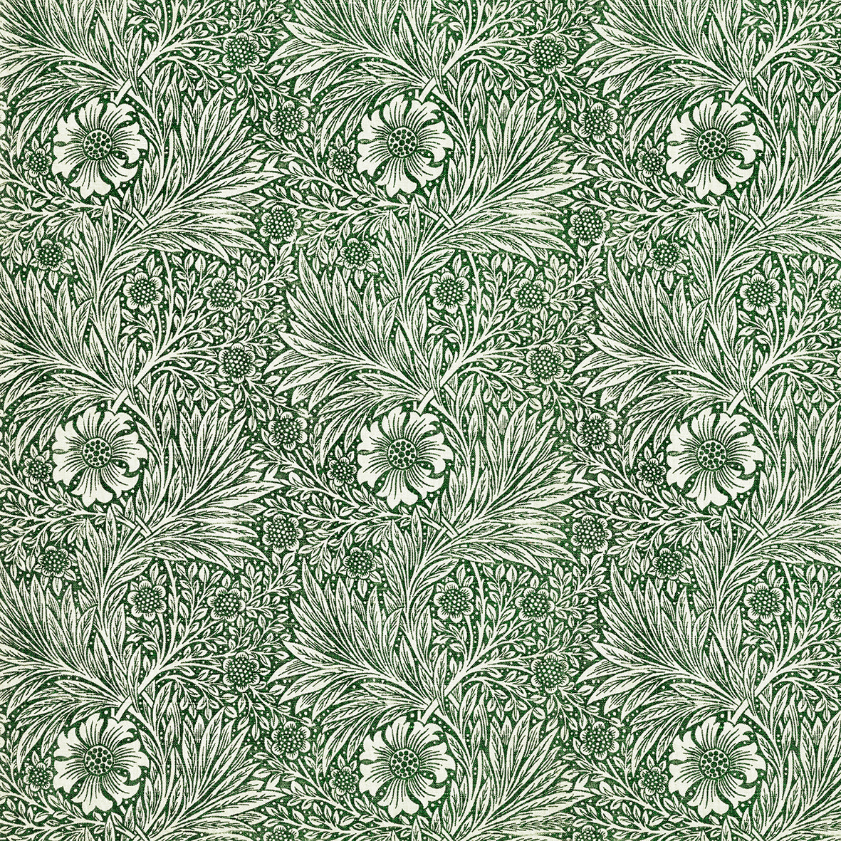 Luxury Polycotton Towel inspired by William Morris - Marigold Collection