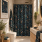 Bath Towel inspired by William Morris - Newill Collection (Night)