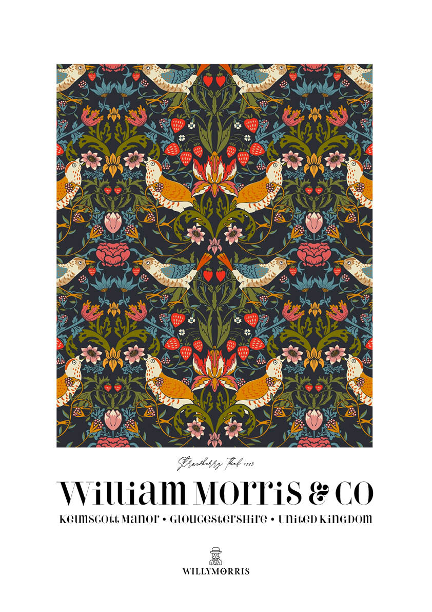 Monthly Tea Towel + Digital Art Print Subscription by William Morris - The Living Beautifully Club