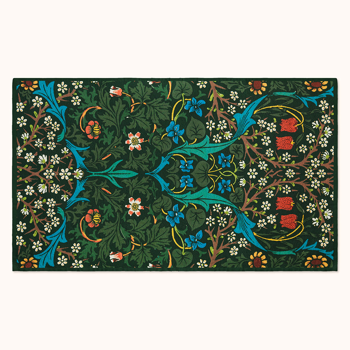 Luxury Polycotton Towel inspired by William Morris - Tulip Collection