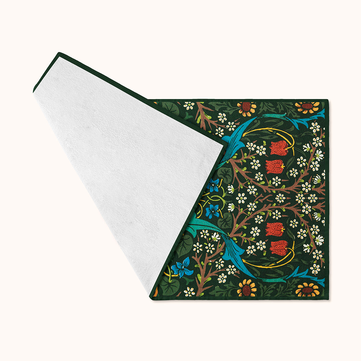 Luxury Polycotton Towel inspired by William Morris - Tulip Collection