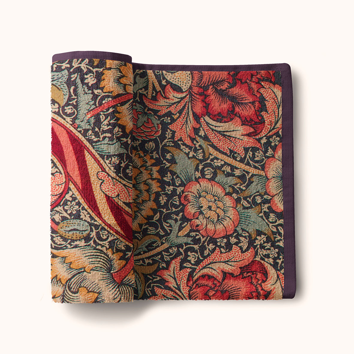 william-morris-co-luxury-polycotton-towel-wandle-collection-red-8