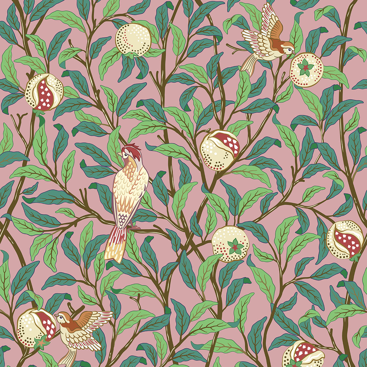 william-morris-co-table-runner-bird-and-pomegranate-collection-rosella-2