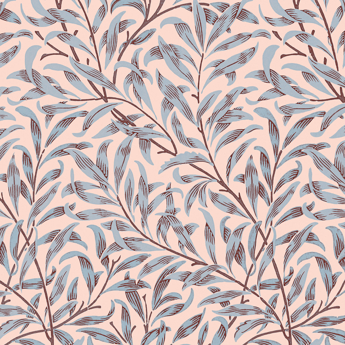 Duvet Cover inspired by William Morris - Willow Collection (Blush)