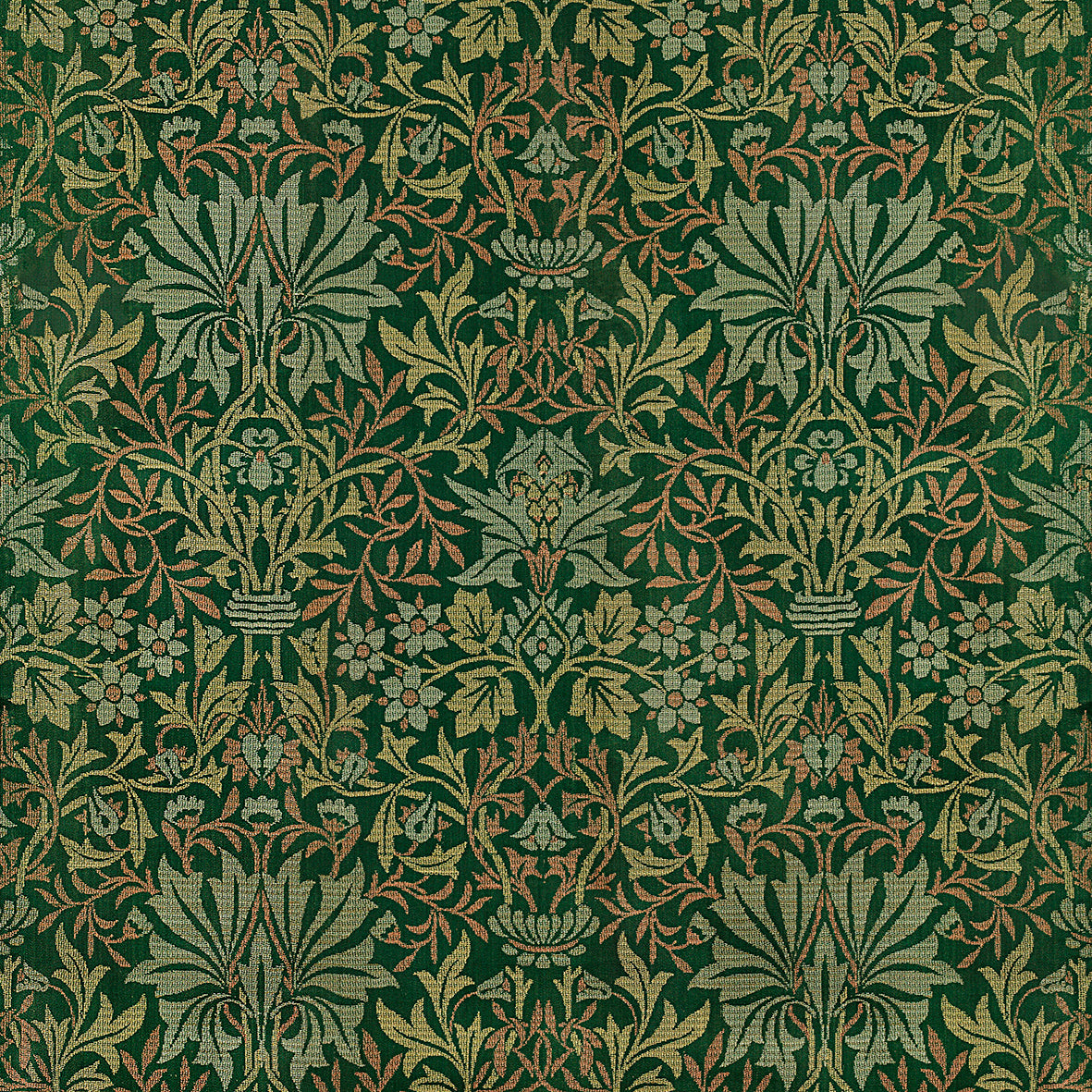 Luxury Polycotton Towel inspired by William Morris - Flower Garden Collection