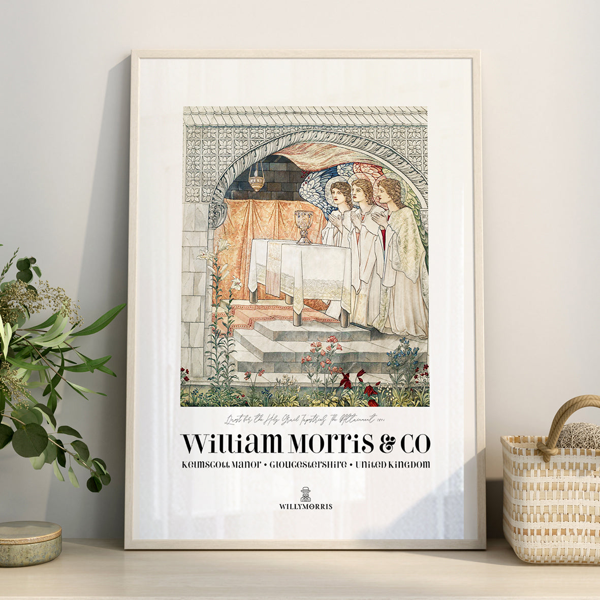 Giclée Art Print inspired by William Morris - Quest for the Holy Grail Collection (Prayer)