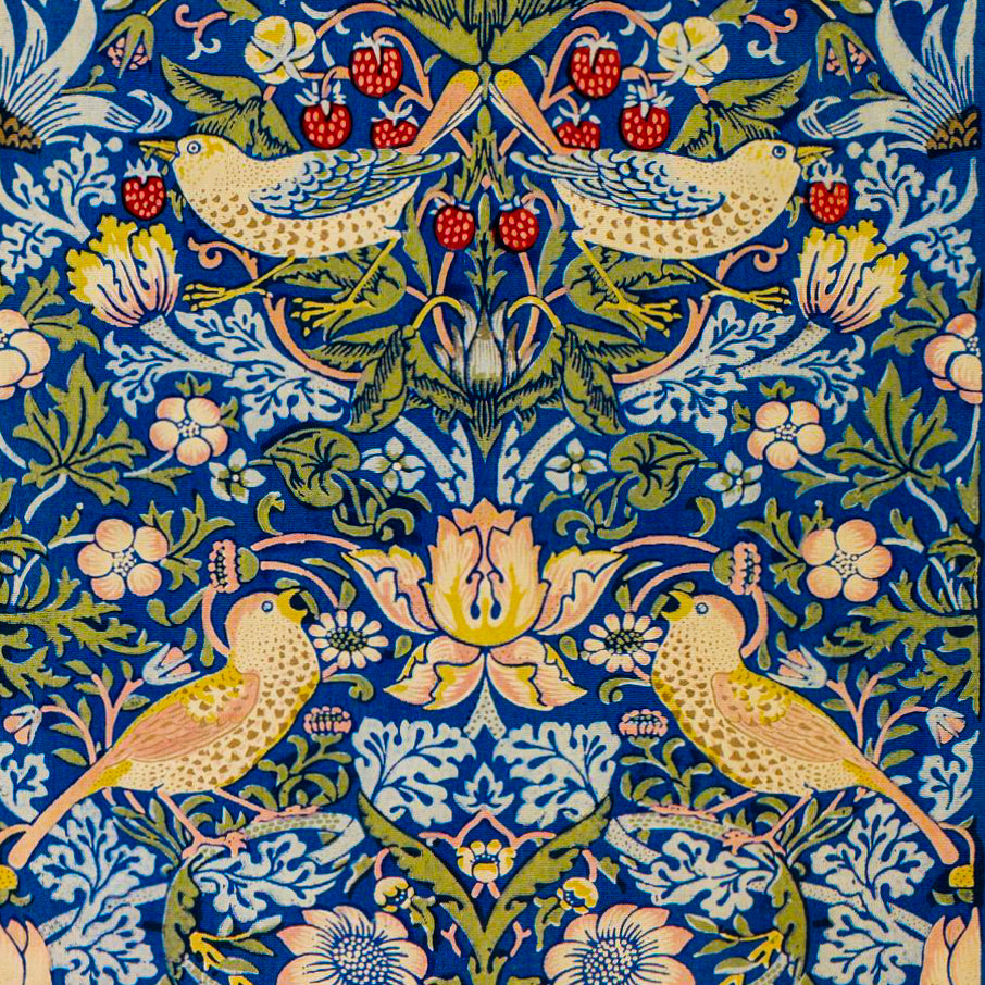 Duvet Cover inspired by William Morris - Strawberry Thief Collection (Indigo)