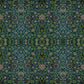 Blackout Window Curtain inspired by William Morris (1 Piece) - Violet & Columbine Collection (Green)