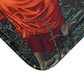 A microfibre bath mat with a historical artwork depicting two figures in a landscape from Edward Burne-Jones.