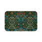 A rectangular microfibre bath mat with a floral pattern inspired by William Morris - Tulip Collection.