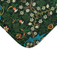 A rectangular microfibre bath mat with a floral pattern inspired by William Morris - Tulip Collection.