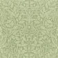 Green leafy pattern on a green background