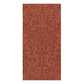 A vertical rectangular panel featuring a repeating botanical pattern in terracotta and rust tones, centered on a light gray background.