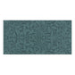 A rectangular bath towel featuring a classic William Morris-style botanical pattern in muted teal and dark teal tones, shown flat against a plain white background.
