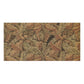 A rectangular fabric or wallpaper sample featuring a classic William Morris-style acanthus leaf pattern in muted autumn tones of brown, beige, and olive green, shown against a plain white background.