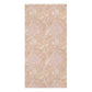 A rectangular textile or wallpaper sample with a repeating floral pattern in soft blush pink, beige, and cream tones, centered on a white background.