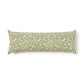 Decorative pillow with floral pattern on a white background