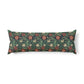 Body Pillow inspired by William Morris & Co in a red, blue, beige and green floral pattern called Compton Collection (Hill Cottage)