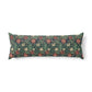 Body Pillow inspired by William Morris & Co in a red, blue, beige and green floral pattern called Compton Collection (Hill Cottage)