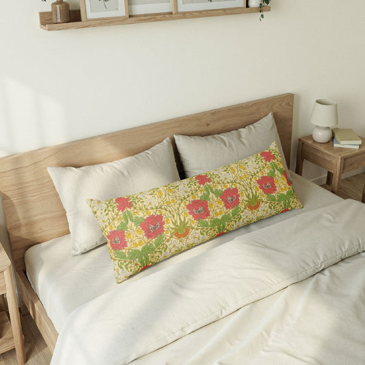 Body Pillow inspired by William Morris - Honeysuckle & Tulip Collection (Summer)
