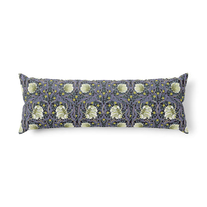 Decorative pillow with floral pattern on a white background