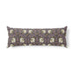 Decorative pillow with floral pattern on a white background