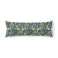 Decorative pillow with floral pattern on a white background