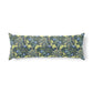 Decorative pillow with floral pattern on a white background