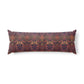 Body Pillow inspired by William Morris & Co in a orange, pink and purple floral pattern called Dove & Rose Collection
