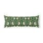 Decorative pillow with floral pattern on a white background