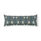 Decorative pillow with floral pattern on a white background