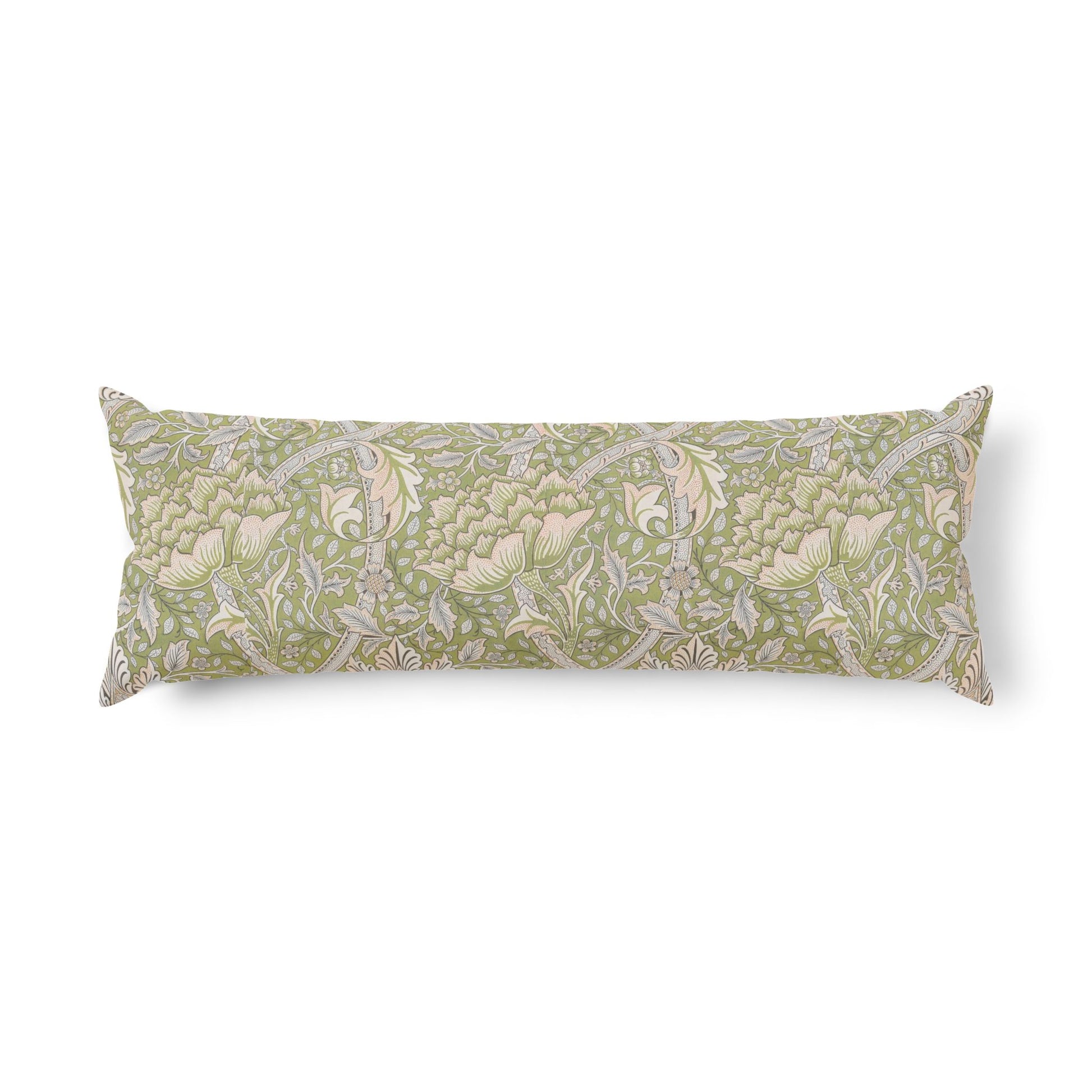 White body pillow on a white background