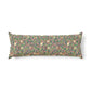 Decorative pillow with floral pattern on a white background