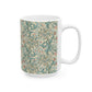 Ceramic Mug in an Arts & Crafts pattern inspired by William Morris & Co called Golden Lily Collection (Mineral)