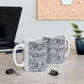 Ceramic Mug designed by William Morris & Co in a grey and white floral pattern called Brer Rabbit Collection (Grey)