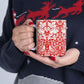 Ceramic Mug inspired by William Morris - Brer Rabbit Collection (Red)