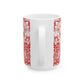 Ceramic Mug inspired by William Morris - Brer Rabbit Collection (Red)