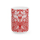 Ceramic Mug inspired by William Morris - Brer Rabbit Collection (Red)