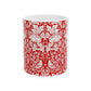Ceramic Mug inspired by William Morris - Brer Rabbit Collection (Red)
