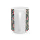 A ceramic mug with a floral pattern inspired by William Morris - Cray Collection.
