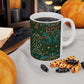 Ceramic Mug inspired by William Morris - Tulip Collection (Red)