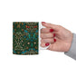Ceramic Mug inspired by William Morris - Tulip Collection (Red)