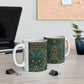 Ceramic Mug inspired by William Morris - Tulip Collection (Red)