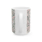 Ceramic Mug designed by William Morris & Co in a green and white floral pattern called Willow Bough Collection
