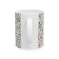 Ceramic Mug designed by William Morris & Co in a green and white floral pattern called Willow Bough Collection