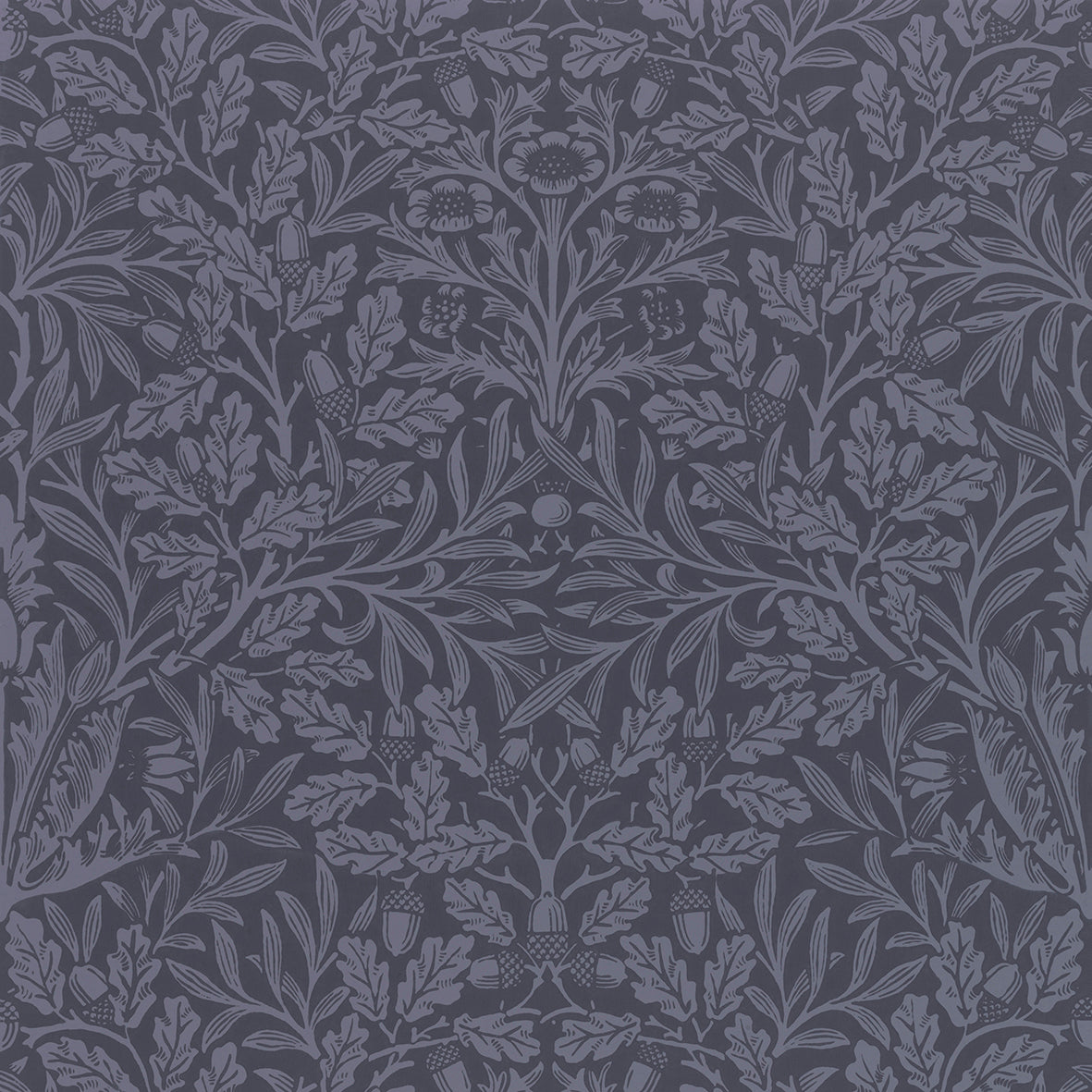 Ceramic Mug in an Arts & crafts pattern by William Morris  & Co called Acorns & Oak Leaves Collection in Smoky Blue.