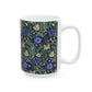 Ceramic Mug inspired by William Morris in an Arts & Crafts pattern called Compton Collection (Bluebell Cottage)