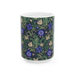 Ceramic Mug inspired by William Morris in an Arts & Crafts pattern called Compton Collection (Bluebell Cottage)